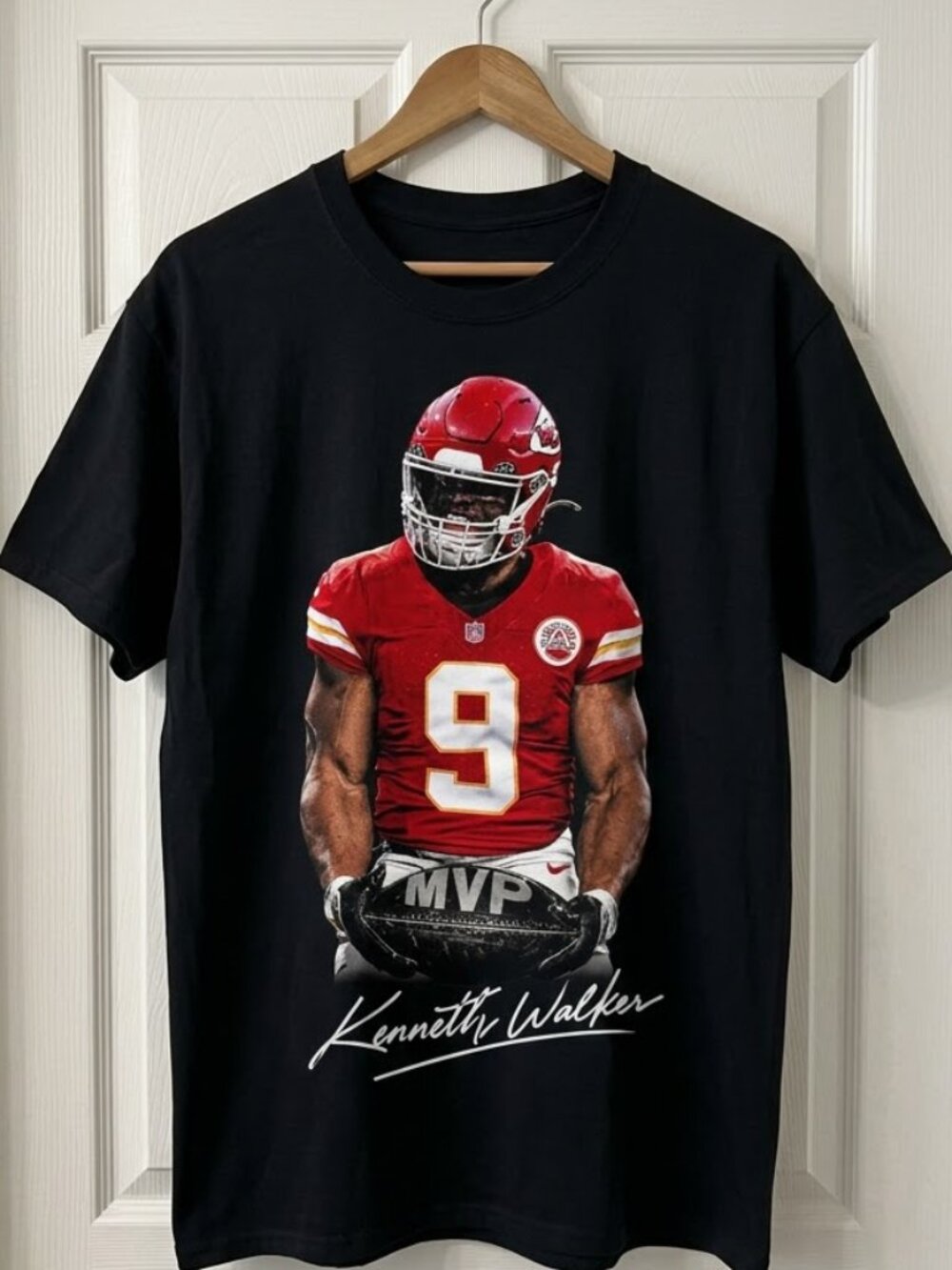 Kenneth Walker MVP Football Shirt, Chiefs Football Fan Tee, NFL Game Day Shirt